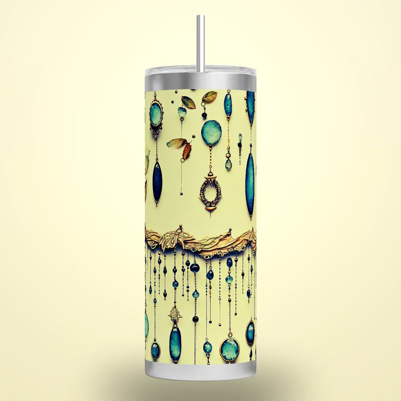 Boho Charm Chain 20oz Tumbler Sublimation Design, product render