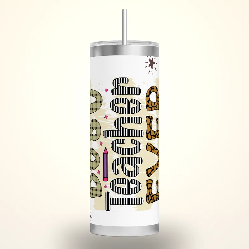 Personalized Teacher Tumbler: Custom Name Gift, product render