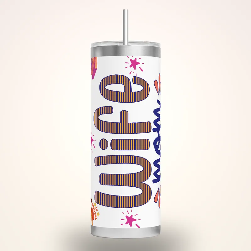 Personalized Teacher Tumbler Design: 20oz Sublimation Gift, product render