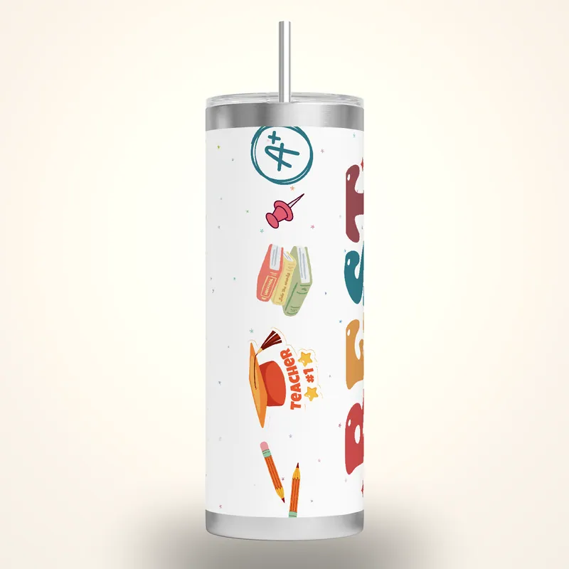 Personalized Teacher Tumbler Design: Custom Name Gift, product render