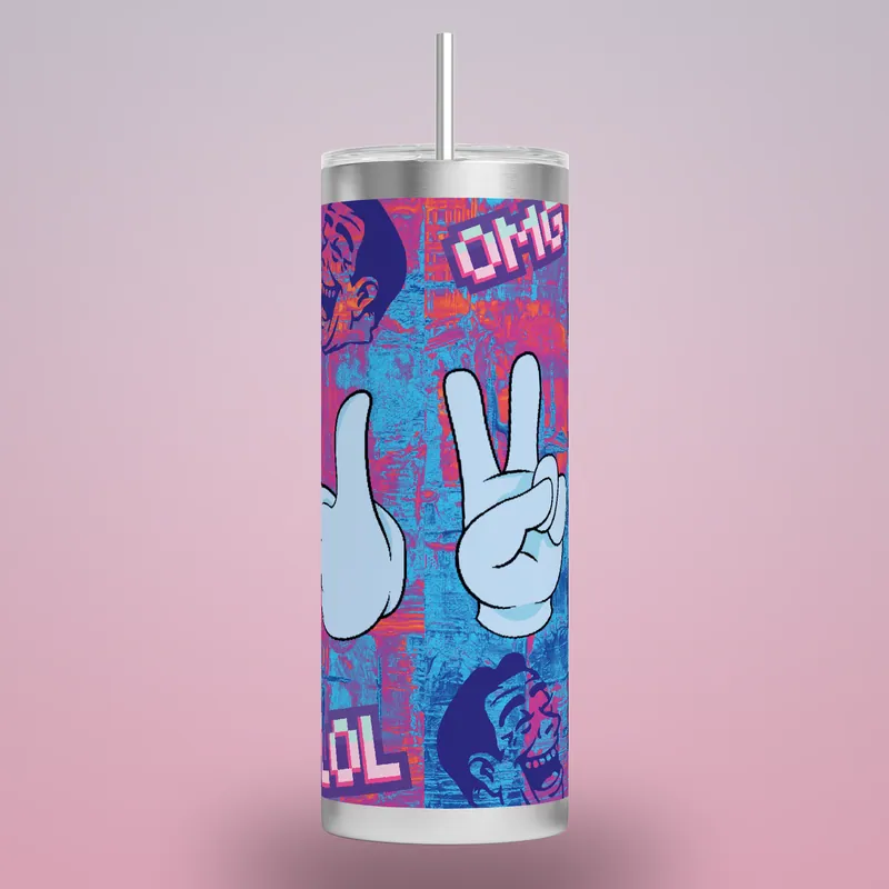 Sarcastic Quotes 20 oz Tumbler Sublimation Design, product render