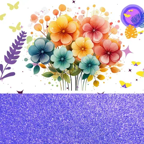 Boho Autumn Floral Glitter 20oz Tumbler Wrap, the flat seamless artwork