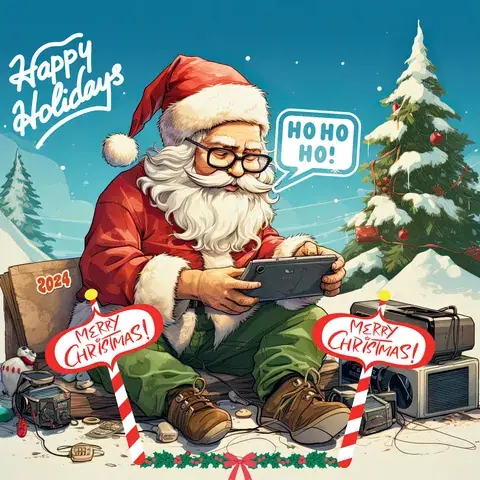 Santa Gaming 20oz Tumbler Wrap: Christmas Gamer Design