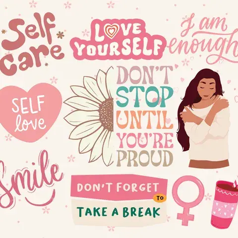 Self-Love Tumbler Design: Affirmation Wrap