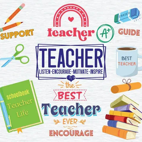 Teacher Life 20oz Tumbler Wrap: Educator Gift